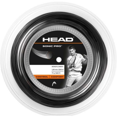 Head Sonic Pro 1,25 200m Fekete
