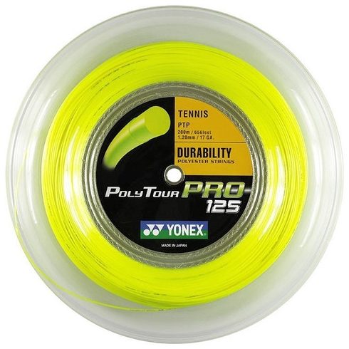 Yonex Poly Tour 1,25 húr sárga 200 m